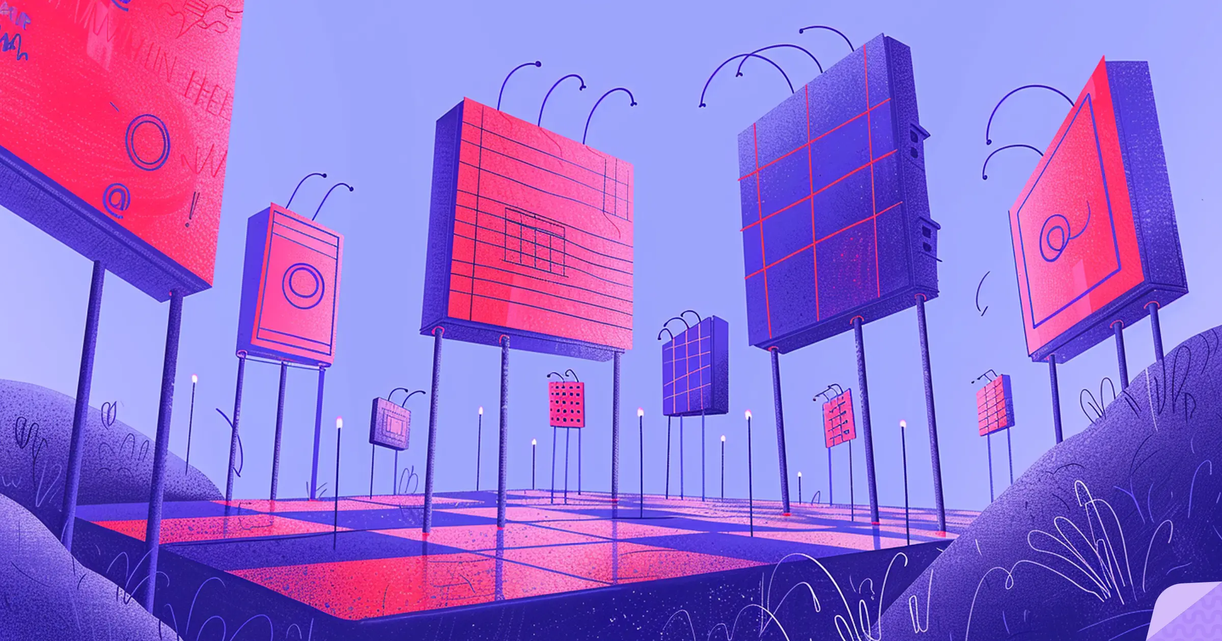 Competitive ads illustration